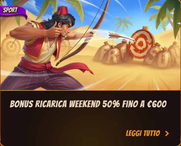 Bonus ricarica weekend 50 fino a eur600